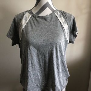 Grey athletic top